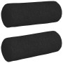 Cojines Bolster 2 pcs Negro Ø 25 x 70 cm tela en Decoración | Comprar online en Foru.es