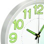 Reloj de pared luminoso blanco 30 cm de vidaXL, Relojes de pared - Ref: Foro24-325167, Precio: 37,91 €, Descuento: %