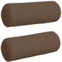 Cojines Bolster 2 pcs Marrón Ø 25 x 70 cm tela en Decoración | Comprar online en Foru.es