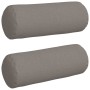 Cojines Bolster 2 pcs Taupé Ø 25 x 70 cm tela en Decoración | Comprar online en Foru.es