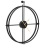 Reloj de pared de hierro negro 52 cm de vidaXL, Relojes de pared - Ref: Foro24-325171, Precio: 48,71 €, Descuento: %