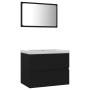 Juego de muebles de baño madera de ingeniería negro de vidaXL, Muebles de baño - Ref: Foro24-3071586, Precio: 160,47 €, Descu...