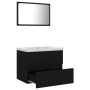 Juego de muebles de baño madera de ingeniería negro de vidaXL, Muebles de baño - Ref: Foro24-3071586, Precio: 160,47 €, Descu...