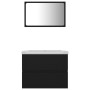 Juego de muebles de baño madera de ingeniería negro de vidaXL, Muebles de baño - Ref: Foro24-3071586, Precio: 160,47 €, Descu...