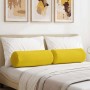 Cojines Bolster 2 pcs Amarillo Claro Ø 25 x 70 cm tela en Decoración | Comprar online en Foru.es