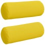 Cojines Bolster 2 pcs Amarillo Claro Ø 25 x 70 cm tela en Decoración | Comprar online en Foru.es