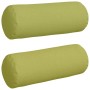 Cojines Bolster 2 pcs Verde claro Ø 25 x 70 cm tela en Decoración | Comprar online en Foru.es