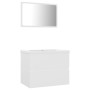 Conjunto de muebles de baño madera de ingeniería blanco de vidaXL, Muebles de baño - Ref: Foro24-3071585, Precio: 154,96 €, D...