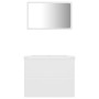 Conjunto de muebles de baño madera de ingeniería blanco de vidaXL, Muebles de baño - Ref: Foro24-3071585, Precio: 154,96 €, D...