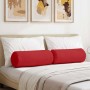Cojines Bolster 2 pcs Rojo Ø 25 x 70 cm tela en Decoración | Comprar online en Foru.es