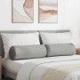 Cojines Bolster 2 pcs Gris Nube Ø 25 x 70 cm tela en Decoración | Comprar online en Foru.es