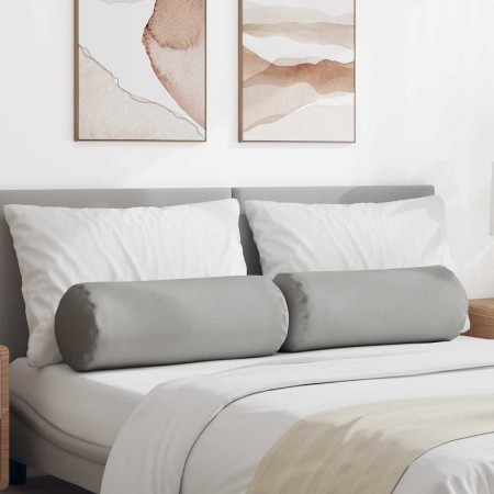 Cojines Bolster 2 pcs Gris Nube Ø 25 x 70 cm tela en Decoración | Comprar online en Foru.es