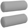 Cojines Bolster 2 pcs Gris Nube Ø 25 x 70 cm tela en Decoración | Comprar online en Foru.es