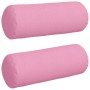 Cojines Bolster 2 pcs Rosa Ø 25 x 70 cm tela en Decoración | Comprar online en Foru.es