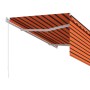 Toldo retráctil manual con persiana naranja y marrón 3x2,5 m en Toldos | Comprar online en Foru.es
