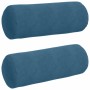 Cojines Bolster 2 pcs Azul Ø 25 x 70 cm Tela de pana en Decoración | Comprar online en Foru.es
