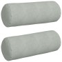 Cojines Bolster 2 pcs Gris Claro Ø 25 x 70 cm Tela de pana en Decoración | Comprar online en Foru.es