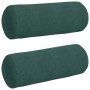 Cojines Bolster 2 pcs Verde oscuro Ø 25 x 70 cm Tela de pana en Decoración | Comprar online en Foru.es