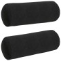 Cojines Bolster 2 pcs Negro Ø 25 x 70 cm Tela de pana en Decoración | Comprar online en Foru.es