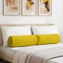Cojines Bolster 2 pcs Amarillo Ø 25 x 70 cm Tela de pana en Decoración | Comprar online en Foru.es