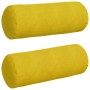 Cojines Bolster 2 pcs Amarillo Ø 25 x 70 cm Tela de pana en Decoración | Comprar online en Foru.es