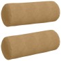 Cojines Bolster 2 pcs Marrón Ø 25 x 70 cm Tela de pana en Decoración | Comprar online en Foru.es