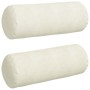 Cojines Bolster 2 pcs Crema Ø 25 x 70 cm Tela de pana en Decoración | Comprar online en Foru.es