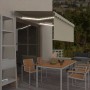 Toldo retráctil manual con persiana y luz LED crema 3x2,5 m en Toldos | Comprar online en Foru.es