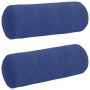 Cojines Bolster 2 pcs Azul Policía Ø 25 x 70 cm Tela de pana en Decoración | Comprar online en Foru.es