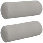 Cojines Bolster 2 pcs Gris Claro Ø 25 x 70 cm en Decoración | Comprar online en Foru.es