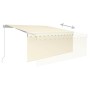 Toldo retráctil manual con persiana y luz LED crema 3x2,5 m en Toldos | Comprar online en Foru.es
