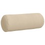 Cojines Bolster 2 pcs Crema Ø 25 x 70 cm Tela de microfibra en Decoración | Comprar online en Foru.es