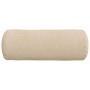 Cojines Bolster 2 pcs Crema Ø 25 x 70 cm Tela de microfibra en Decoración | Comprar online en Foru.es