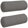 Cojines Bolster 2 pcs Gris Claro Ø 25 x 70 cm Tela de pana en Decoración | Comprar online en Foru.es