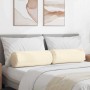 Cojines Bolster 2 pcs Crema Ø 25 x 70 cm Tela de pana en Decoración | Comprar online en Foru.es