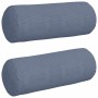 Cojines Bolster 2 pcs Azul Ø 25 x 70 cm Tela de pana en Decoración | Comprar online en Foru.es