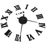Reloj 3D de pared con diseño moderno negro 100 cm XXL de vidaXL, Relojes de pared - Ref: Foro24-325159, Precio: 20,32 €, Desc...