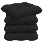 Cojines para asiento 4 pcs Negro 40 x 40 x 12 cm tela en Decoración | Comprar online en Foru.es