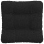 Cojines para asiento 4 pcs Negro 40 x 40 x 12 cm tela en Decoración | Comprar online en Foru.es