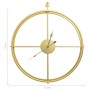 Reloj de pared de hierro dorado 52 cm de vidaXL, Relojes de pared - Ref: Foro24-325170, Precio: 49,03 €, Descuento: %