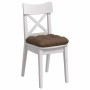 Cojines para asiento 4 pcs Marrón 40 x 40 x 12 cm tela en Decoración | Comprar online en Foru.es