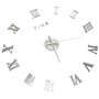 Reloj 3D de pared con diseño moderno plateado 100 cm XXL de vidaXL, Relojes de pared - Ref: Foro24-325161, Precio: 16,40 €, D...