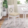 Cojines para asiento 4 pcs Crema 40 x 40 x 12 cm tela en Decoración | Comprar online en Foru.es