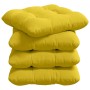Cojines para asiento 4 pcs Amarillo Claro 40 x 40 x 12 cm tela en Decoración | Comprar online en Foru.es