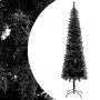 Árbol de Navidad delgado con LEDs y bolas negro 150 cm de vidaXL, Arboles de navidad - Ref: Foro24-3078112, Precio: 45,38 €, ...