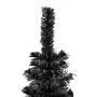 Árbol de Navidad delgado con LEDs y bolas negro 150 cm de vidaXL, Arboles de navidad - Ref: Foro24-3078112, Precio: 45,38 €, ...