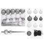Árbol de Navidad delgado con LEDs y bolas negro 150 cm de vidaXL, Arboles de navidad - Ref: Foro24-3078112, Precio: 45,38 €, ...