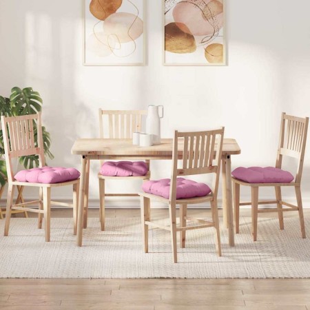 Cojines para asiento 4 pcs Rosa 40 x 40 x 12 cm tela en Decoración | Comprar online en Foru.es