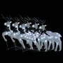 Renos de Navidad 6 unidades 120 LED blanco de vidaXL, Luces de Navidad - Ref: Foro24-3154271, Precio: 109,21 €, Descuento: %