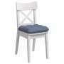 Cojines para asiento 4 pcs Azul 40 x 40 cm Tela de pana en Decoración | Comprar online en Foru.es